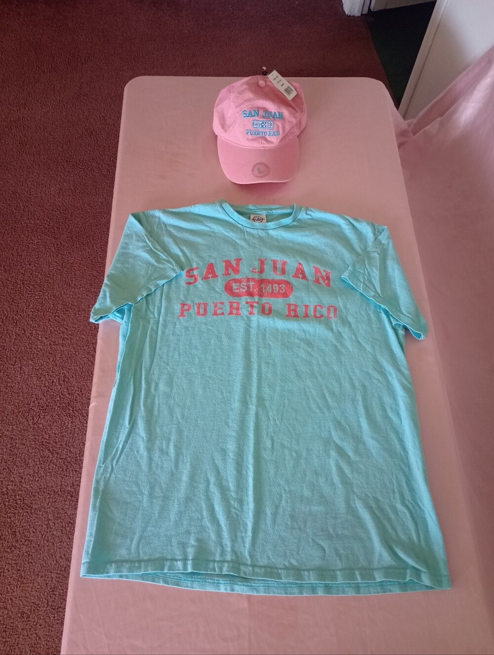 San Juan Puerto Rico EST-1493 hat & tee combo size Large